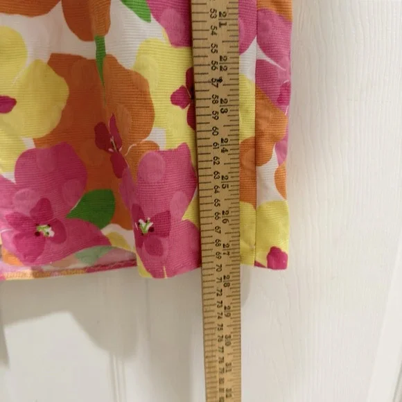womens lilly pulitzer dresses Size 0 Floral Dress Pink yellow Elegant - Picture 6 of 10